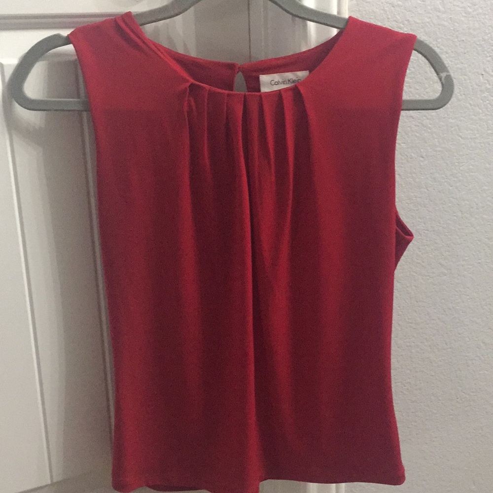 Red blouse